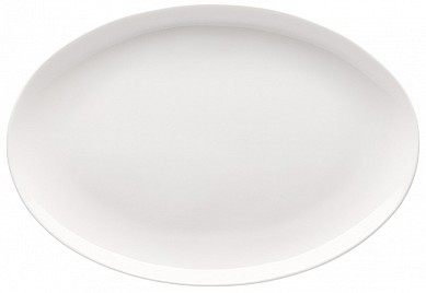 Krožnik ovalen brez roba 43 cm 
