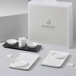 10-delni set za Sushi z lesenim pladnjem