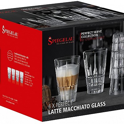 Kozarec za Latte macchiato 300ml darilni karton set4